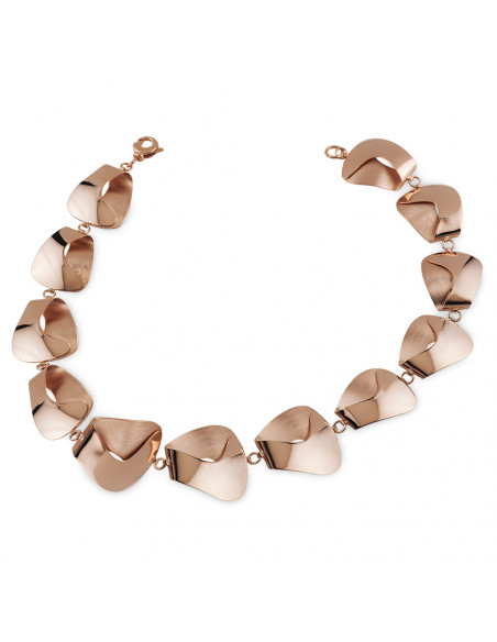 Collar plata K0086P/OR recubierto oro rosa coleccion boomerang