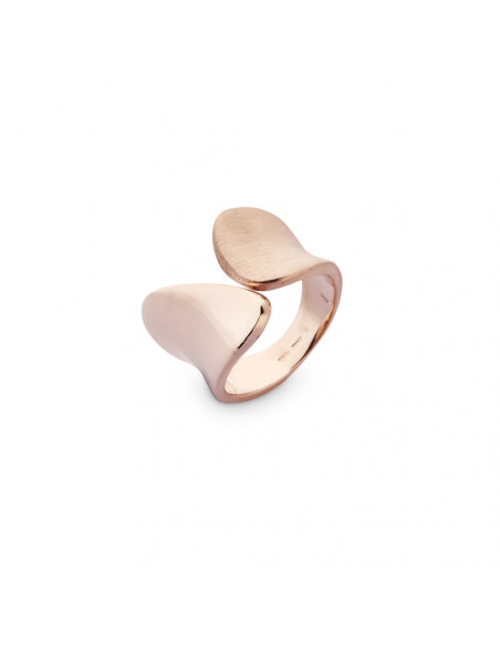 Anillo plata K00550R/OR recubierto oro rosa de 18 kt