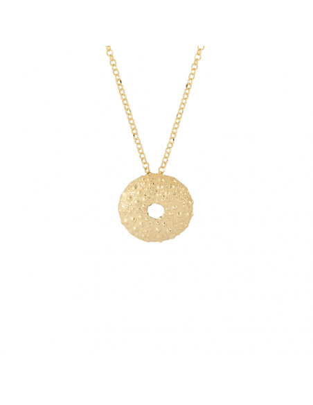 Colgante erizo de mar de plata K00532P/GO recubierto oro de 18 kt