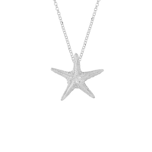 Colgante K00531P/RO collar estrella de mar de plata rodiada