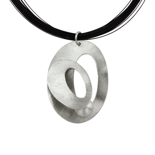 Colgante K0054P/RO collar de plata hecho a mano...