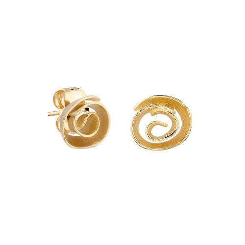 Pendiente espiral plata K00526E/GO recubierto...