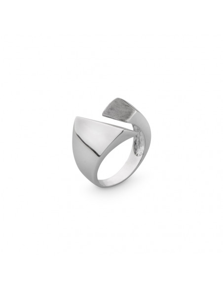 Anillo de plata K00244R/RO rodiado talla ajustable