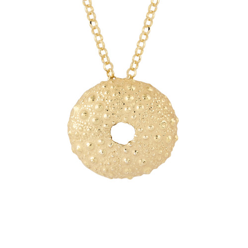 Colgante erizo de mar de plata K00532P/GO...