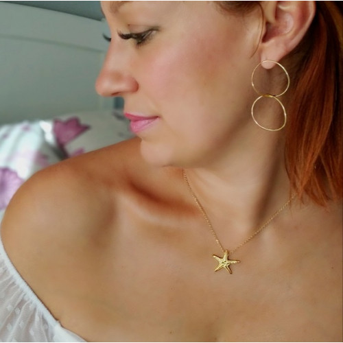 Colgante K00531P/RO collar estrella de mar de...