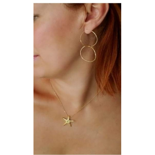 Colgante K00531P/GO collar estrella de mar...