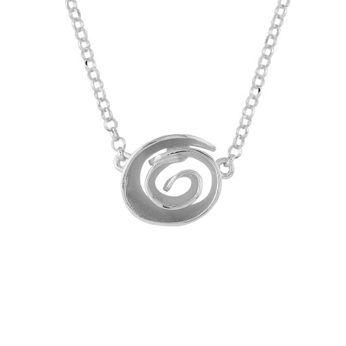 Colgante collar K00528P/RO espiral plata...