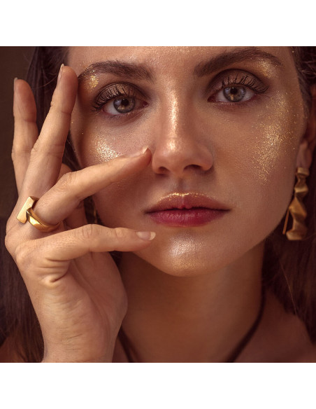 Anillo de plata K00244R/RO rodiado talla ajustable