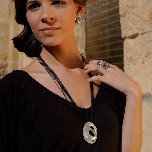 Colgante collar plata K0054P/OR recubierto oro...