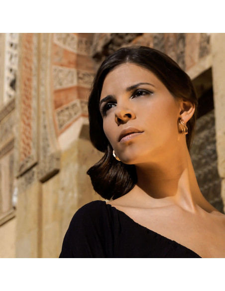 Aro de plata K0069E rodiado coleccion ondas