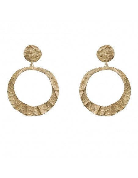 Pendientes de plata recubiertos oro de 18kt tn270ch