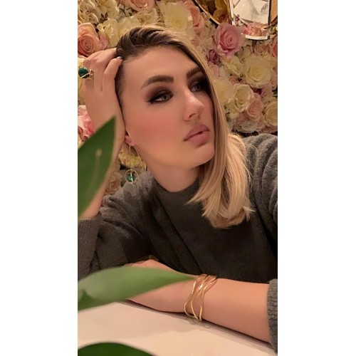 Brazalete de plata recubierto de oro de 18k...