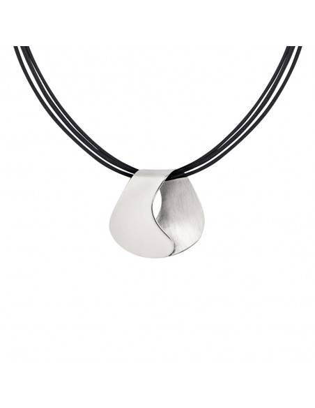 Colgante de plata rodiado coleccion Boomerang K00246P/RO