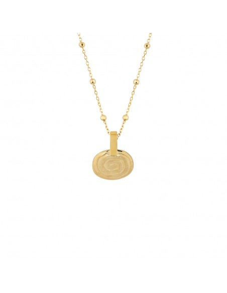 Colgante de plata recubierto de oro de 18k K00629P