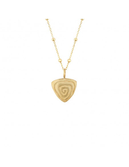 Colgante de plata recubierto de oro de 18k K00630P