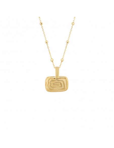 Colgante de plata recubierto de oro de 18k K00631P