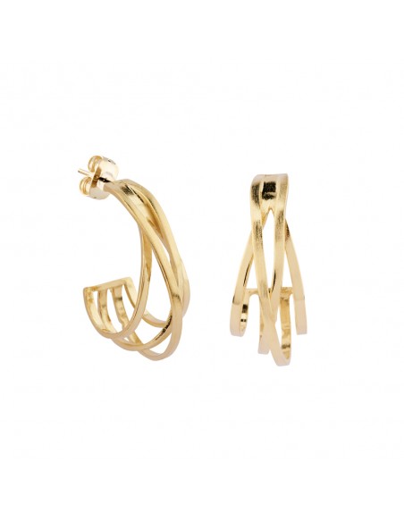 Pendientes de plata recubierto de oro de 18k K00294E/GO