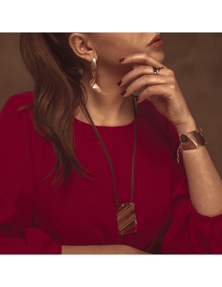 Colgante de plata recubierto de oro rosa de 18k K00564P/OR