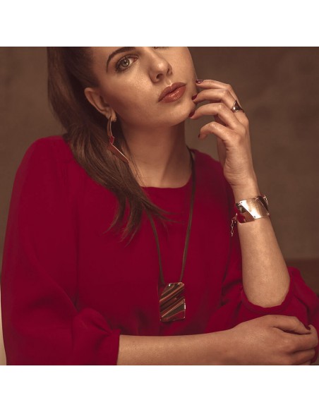 Colgante de plata recubierto de oro rosa de 18k K00564P/OR