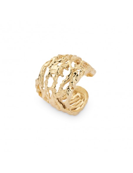 Anillo de plata recubierto de oro de 18k K00192R/GO