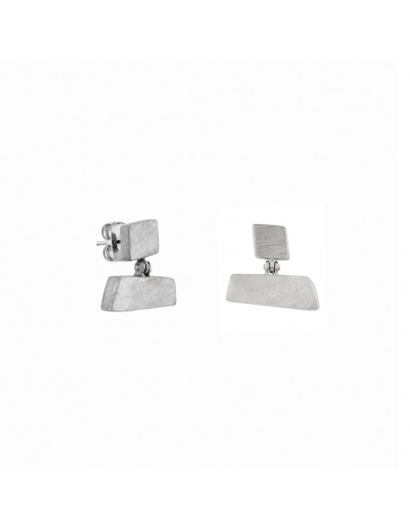 Pendientes de plata rodiada K00324E/RO