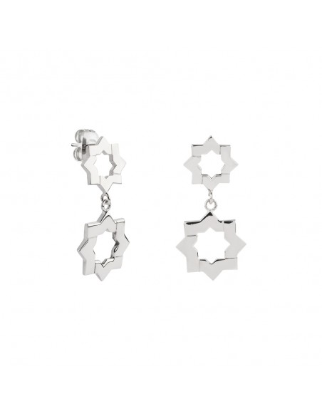 Pendientes mudejar de plata K00643E