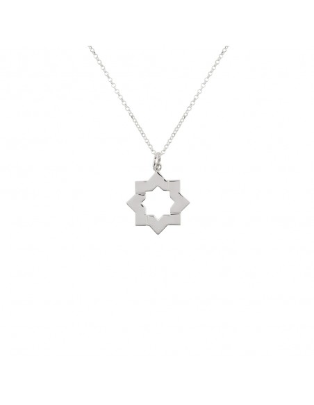 Colgante de plata estrella mudéjar K00649P