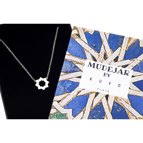 Colgante de plata estrella mudejar K00673P