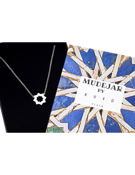 Colgante de plata estrella mudejar K00673P