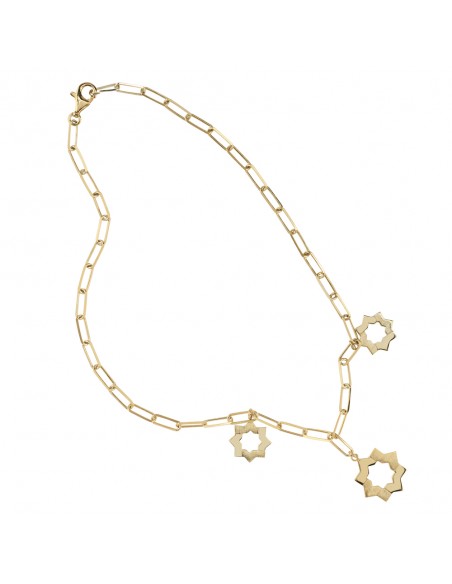 Collar estrella mudejar recubierto oro K00657N