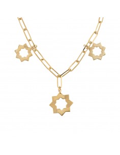 Collar estrella mudejar recubierto oro K00657N 2