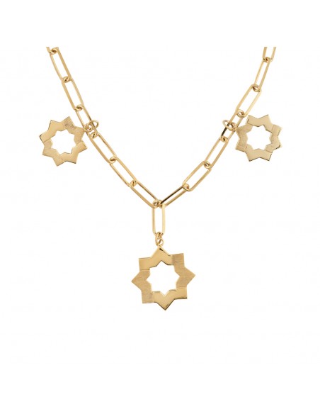 Collar estrella mudejar recubierto oro K00657N