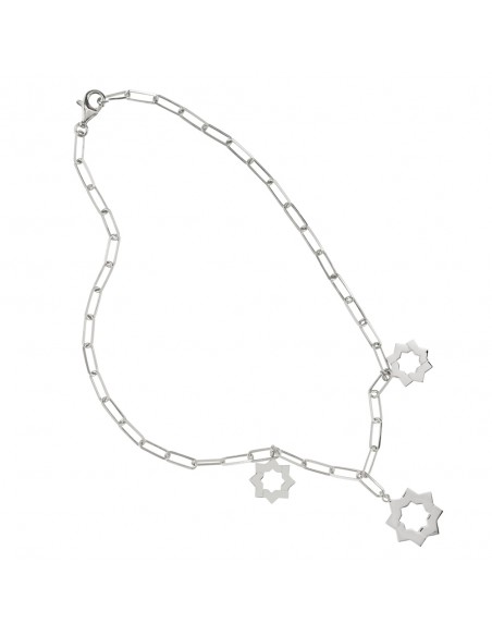 Collar de plata estrella mudejar K00658N