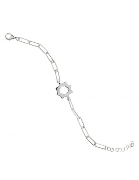 Pulsera de plata estrella mudejar K00659B