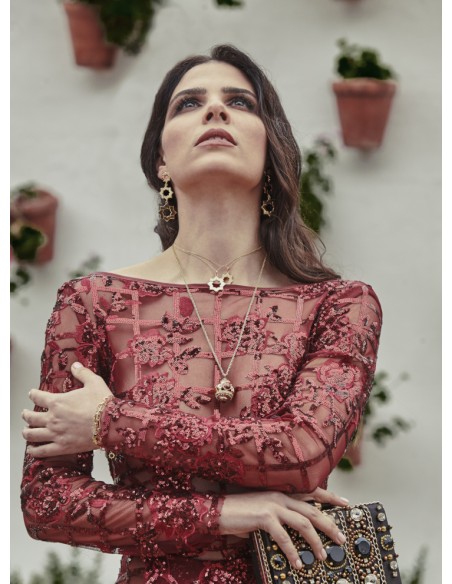 Pulsera de plata recubierta de oro mudéjar K00662B