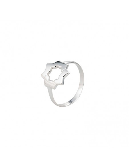 Anillo de plata estrella mudéjar K00663R