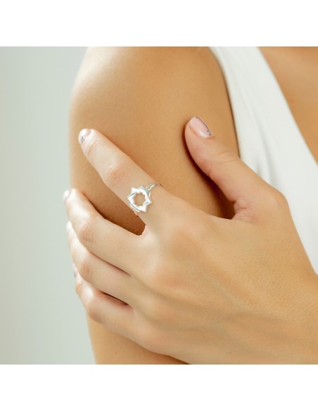 Anillo de plata estrella mudéjar K00663R