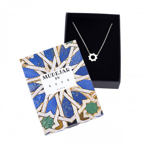 Anillo de plata estrellas mudéjar K00671R