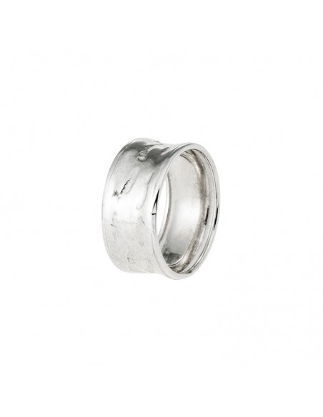 Anillo de plata rodiado coleccion natura K00679R
