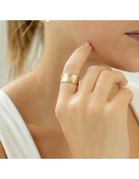 Anillo plata recubierto oro 18k K00680R