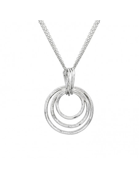 Colgante de plata natura cadena triple K00681P