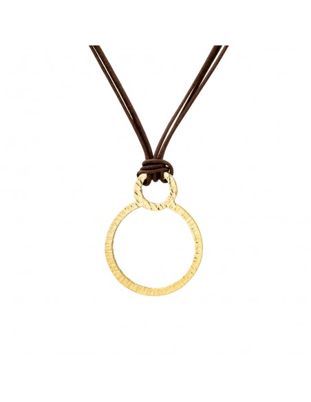 Colgante plata recubierto de oro 18kt K00696P