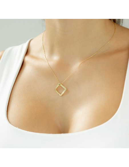 Colgante plata topacio azul natural K00699P