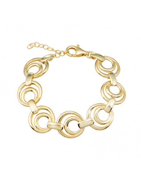 Pulsera plata recubierto oro de 18k K00530/GO
