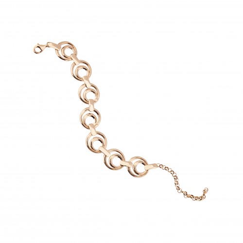 Pulsera plata recubierto oro de 18k K00530/GO