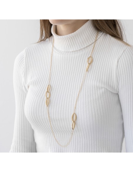 Collar conchas oro chapado K00731N