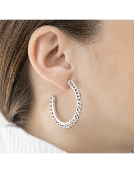 Pendiente aro plata K00758E