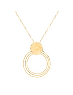 Collar plata recubierto de oro K00903P