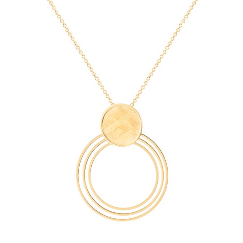 Collar plata recubierto de oro K00903P