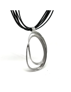 Collar Plata Ondas K001276P